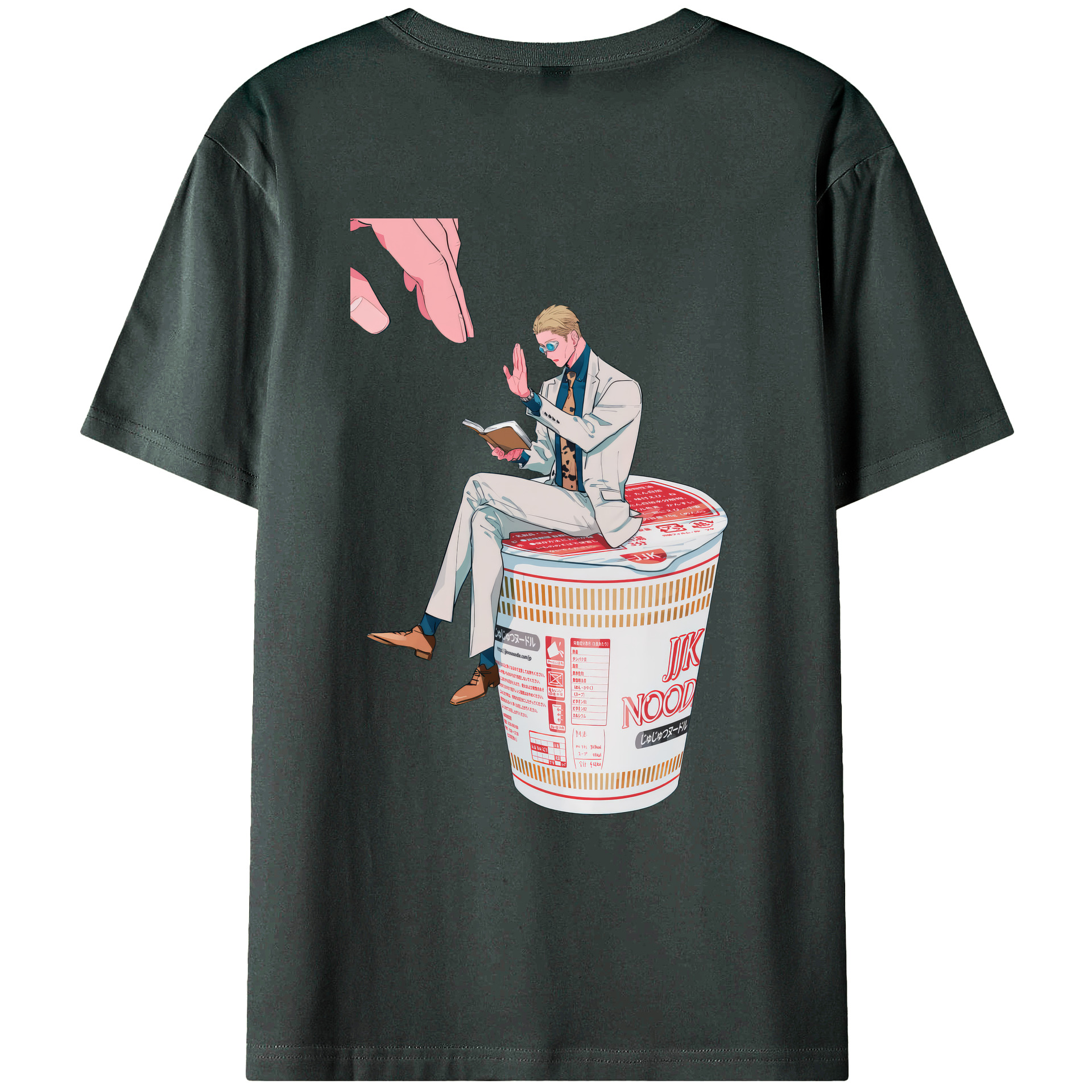（画像用） 呪術廻戦 Jujutsu Kaisen 綿100％ メンズ半袖Tシャツ（バックプリント） 通気性